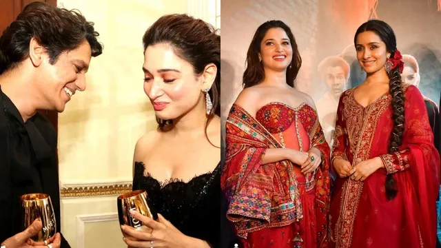 vijay-varma-whistles-for-girlfriend-tamannaah-bhatia-as-she-dances-with-shraddha-kapoor-at-stree-2-success-party-videos